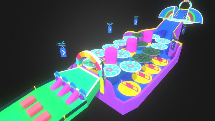 Fall guys Level 3D Model