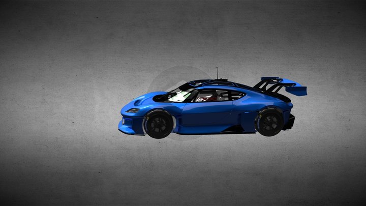 2023 Porsche MissionR 3D Model