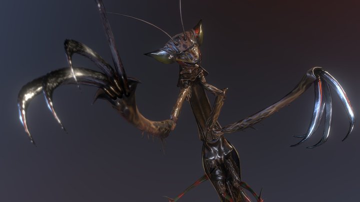 Nightmare Mantis 3D Model