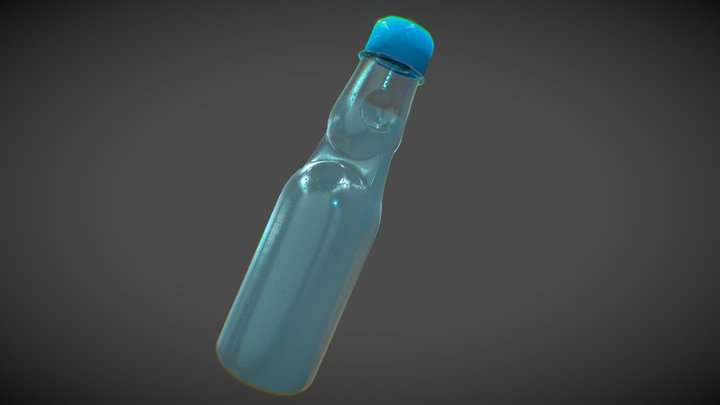 Ramune Bottle 3D Model