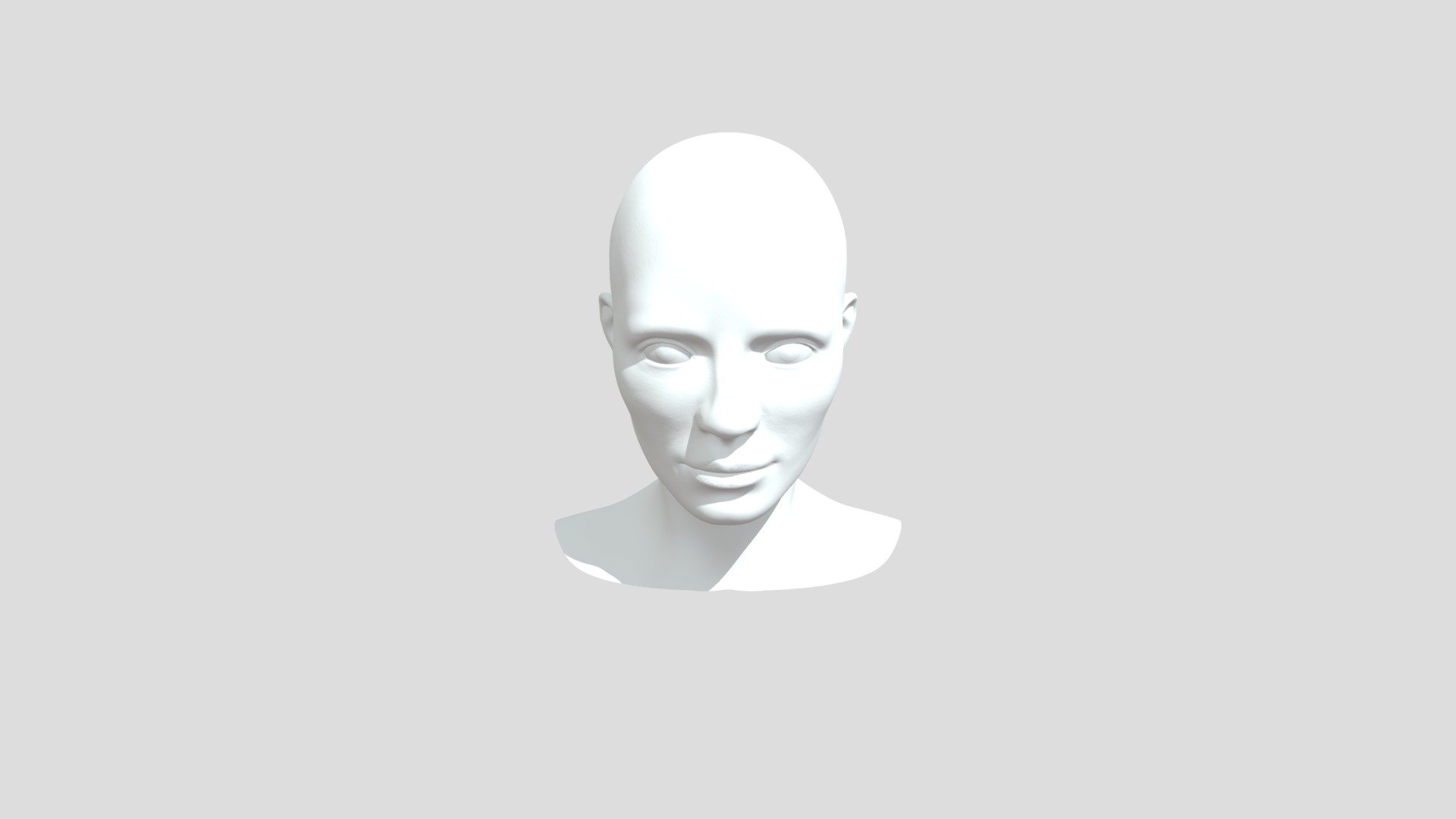 Bust Head Base Mesh Model - 3D model by Purdue Stores (@purduestores ...