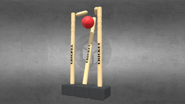 Ball hitting stump