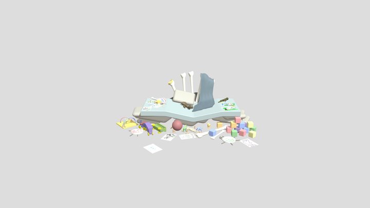 Throne of Toys 3D Model