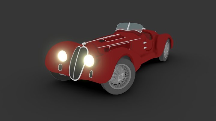 Alfa Romeo 8c 2900 Mille Milgia 3D Model