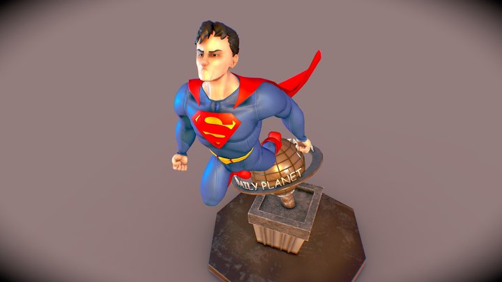 Superman Daily Planet Diorama 3D Model