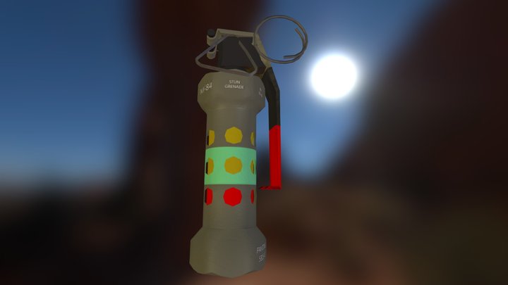 m84 Grenade 3D Model