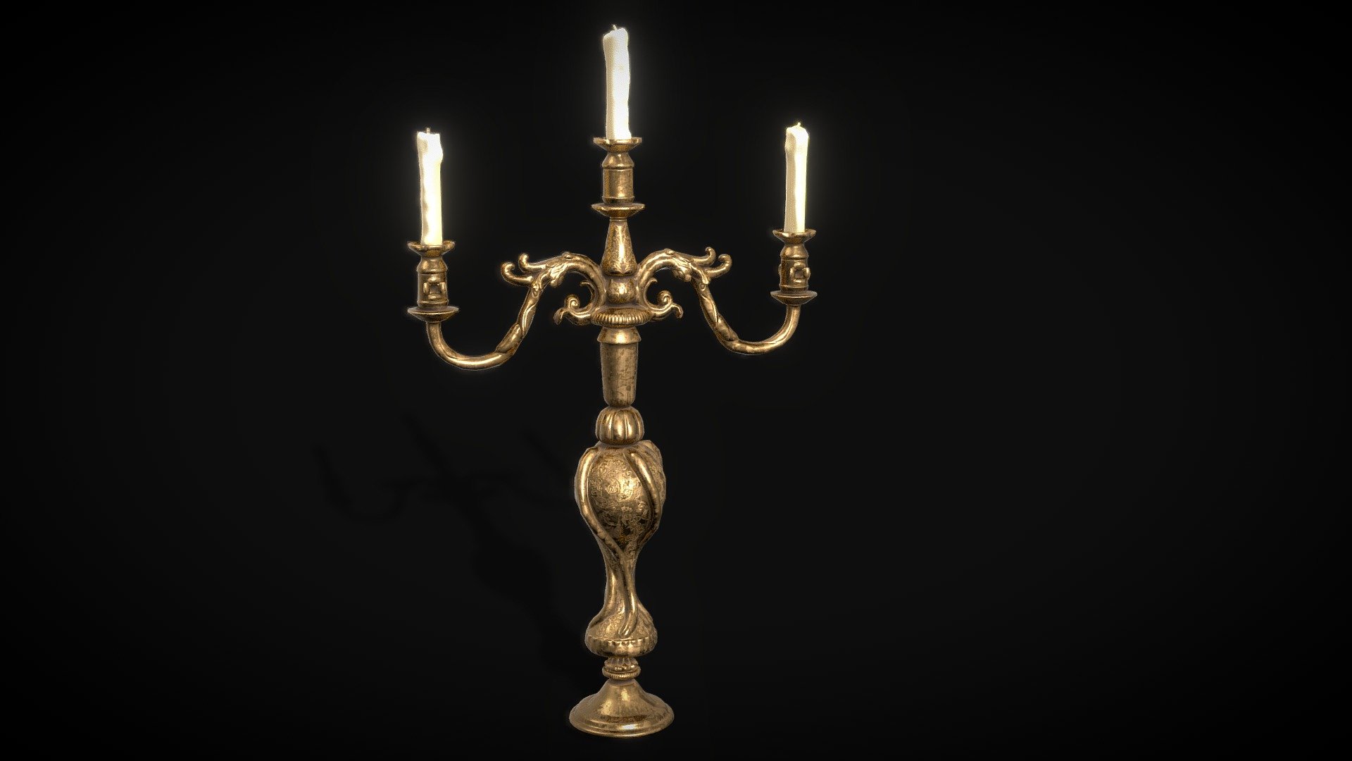 Victorian Candelabra 3D model by Thomas Moreton 3D (t0m.exe
