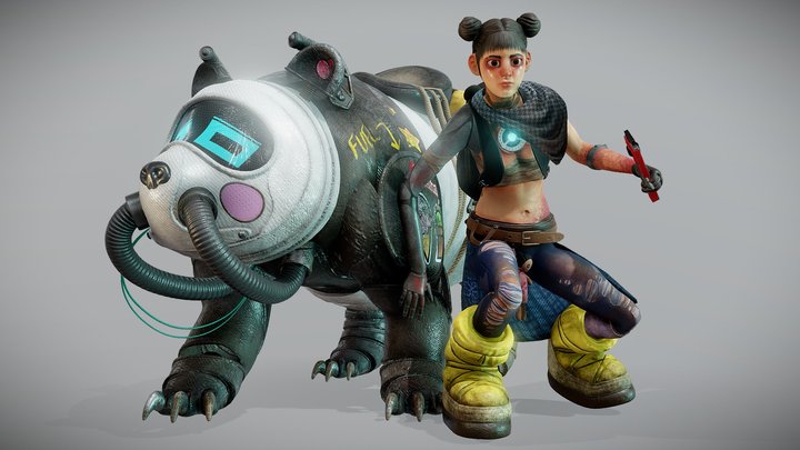 Mina and Bon.Bon 3D Model