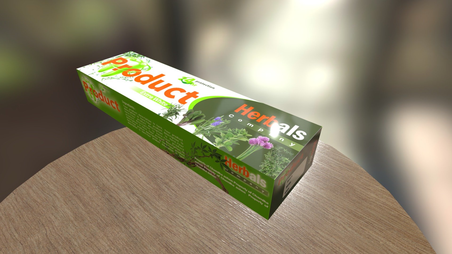 ToothPaste Box Download Free 3D model by Chamika.Ashen.Madushanka