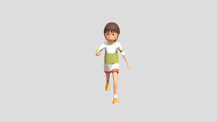 Chihiro Walking 3D Model