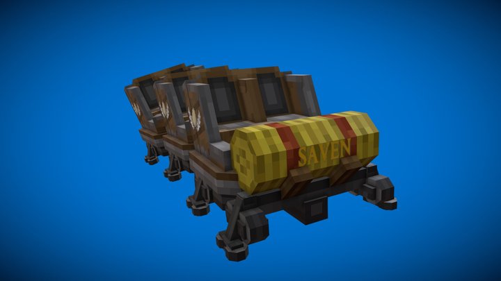 Saven Train 3D Model
