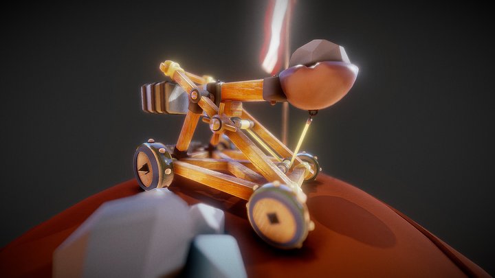 Catapulta 3D 3D Model
