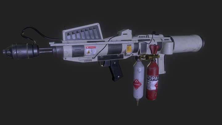 Alien Isolation Flamethrower 3D Model