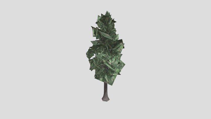 the damn tree from slendytubbies 1 3D Model