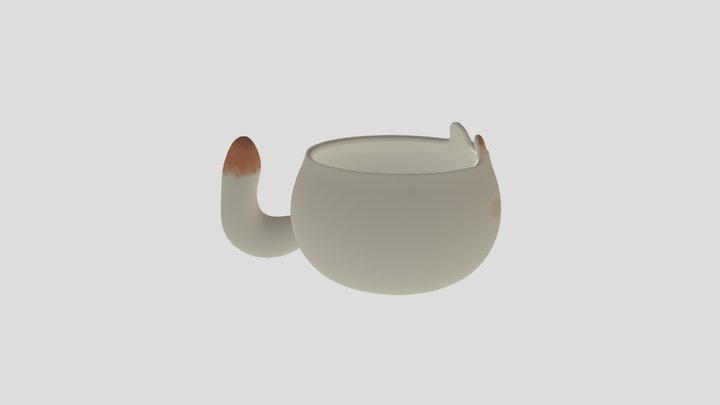 Cat cup 3D Model