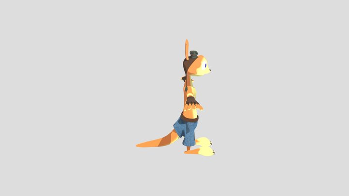 Daxter for Adolfo with baked textures 3D Model