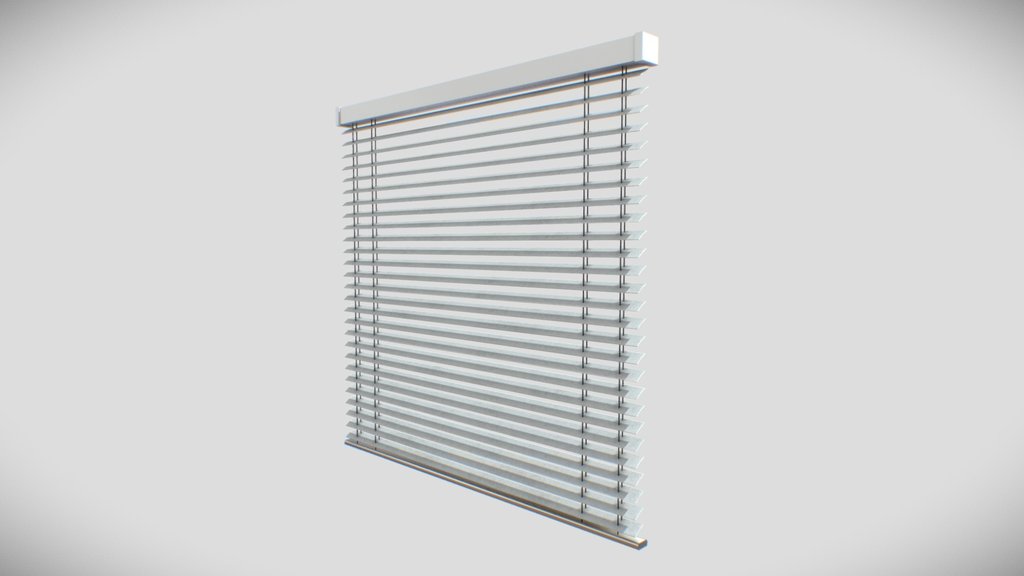 Window Blinds Low poly 3D model