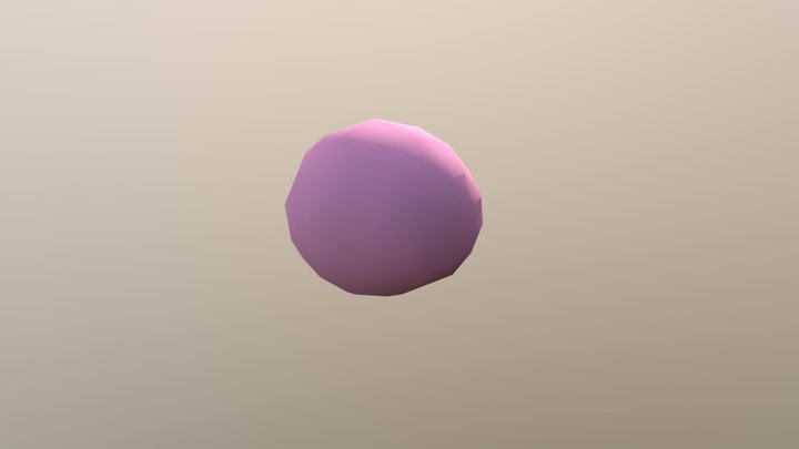 Pink Jellybean (Low) 3D Model