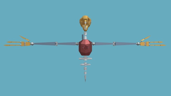 Anguished Aye-Aye - T-Pose 3D Model