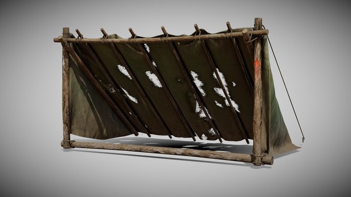 Forest Hut GameReady 3D Model