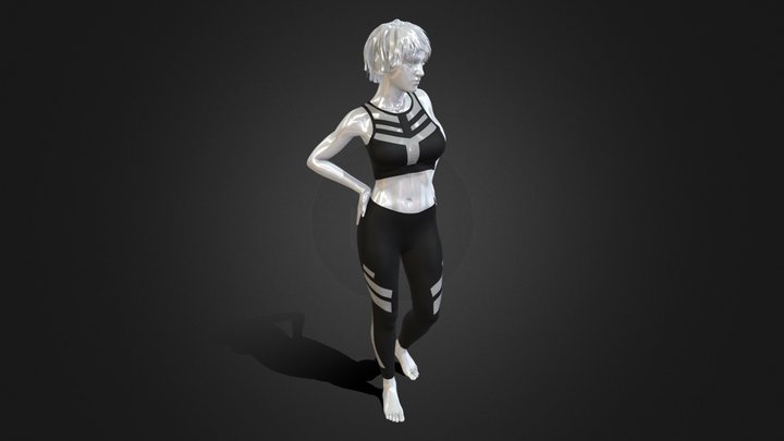 Sport Mesh Outfit 3D Model