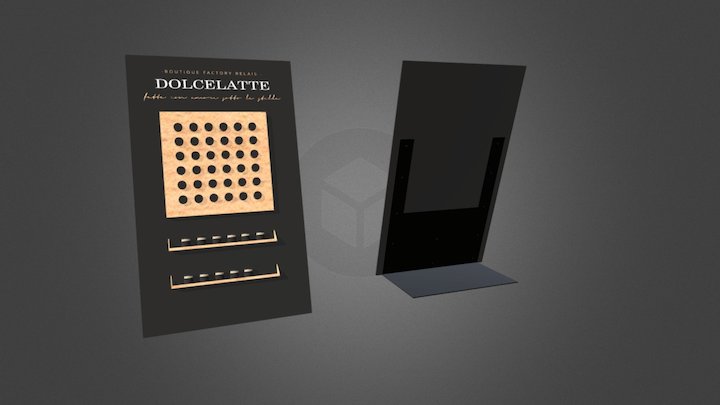 Espositore Mono Staffa Sketch Def 3D Model