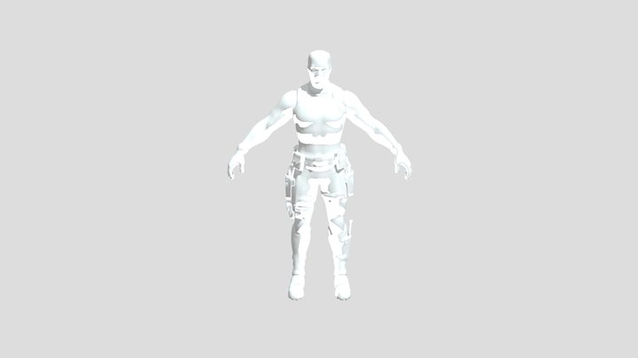 Deadpool (Walking Animation) 3D Model