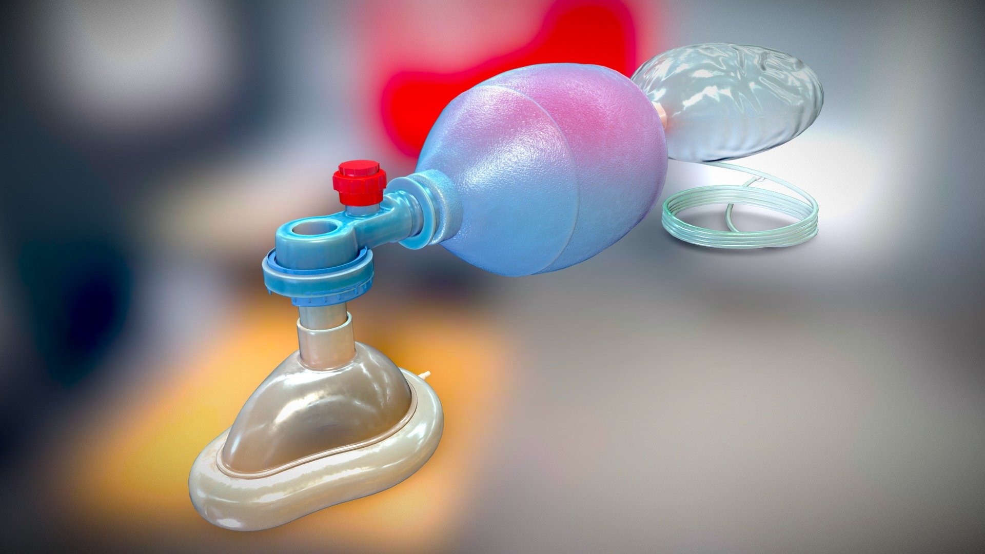 3D Ambu Bag Artificial Manual Breathing Unit Buy Royalty Free 3D
