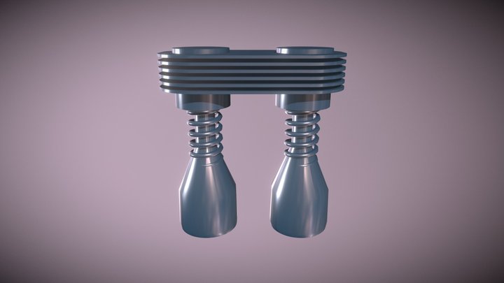 Rocket Engine Experiment 001 3D Model