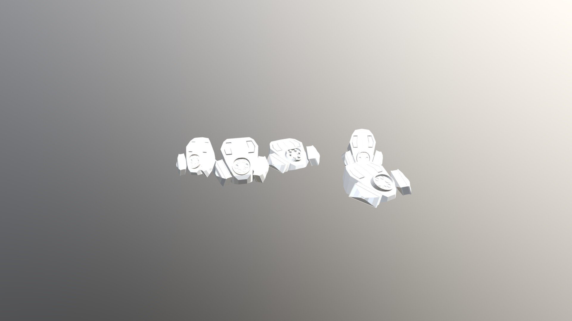 Low Poly Gas Masks