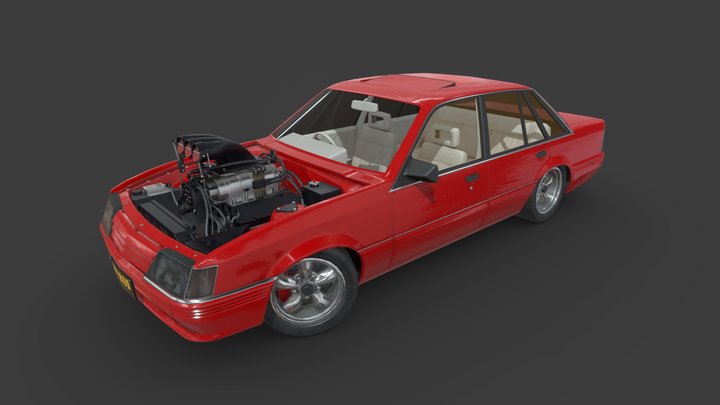 Holden Commodore VK Hotrod V8 3D Model