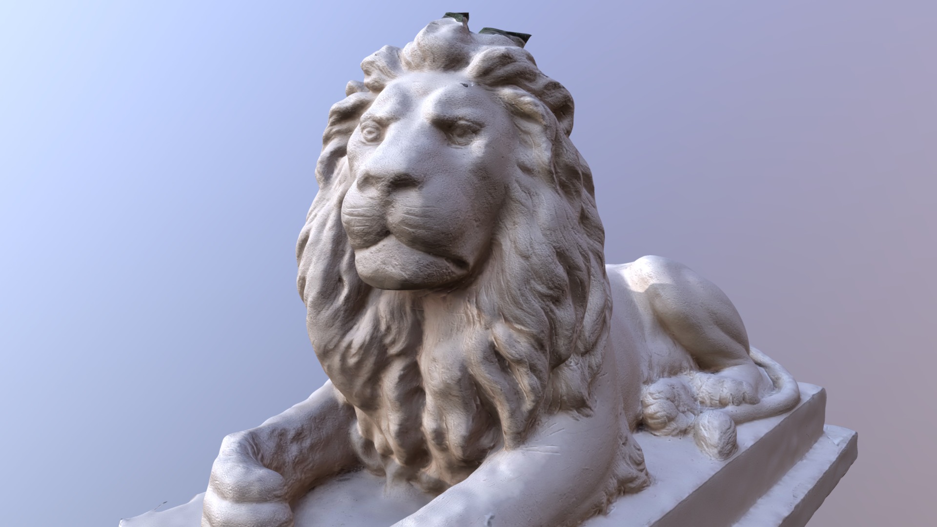 3D model Lion Sculpture - This is a 3D model of the Lion Sculpture. The 3D model is about a statue of a lion.