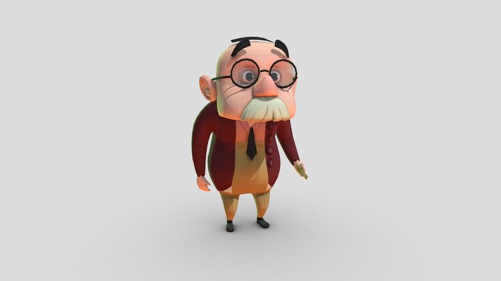 Old man Erwin 3D Model