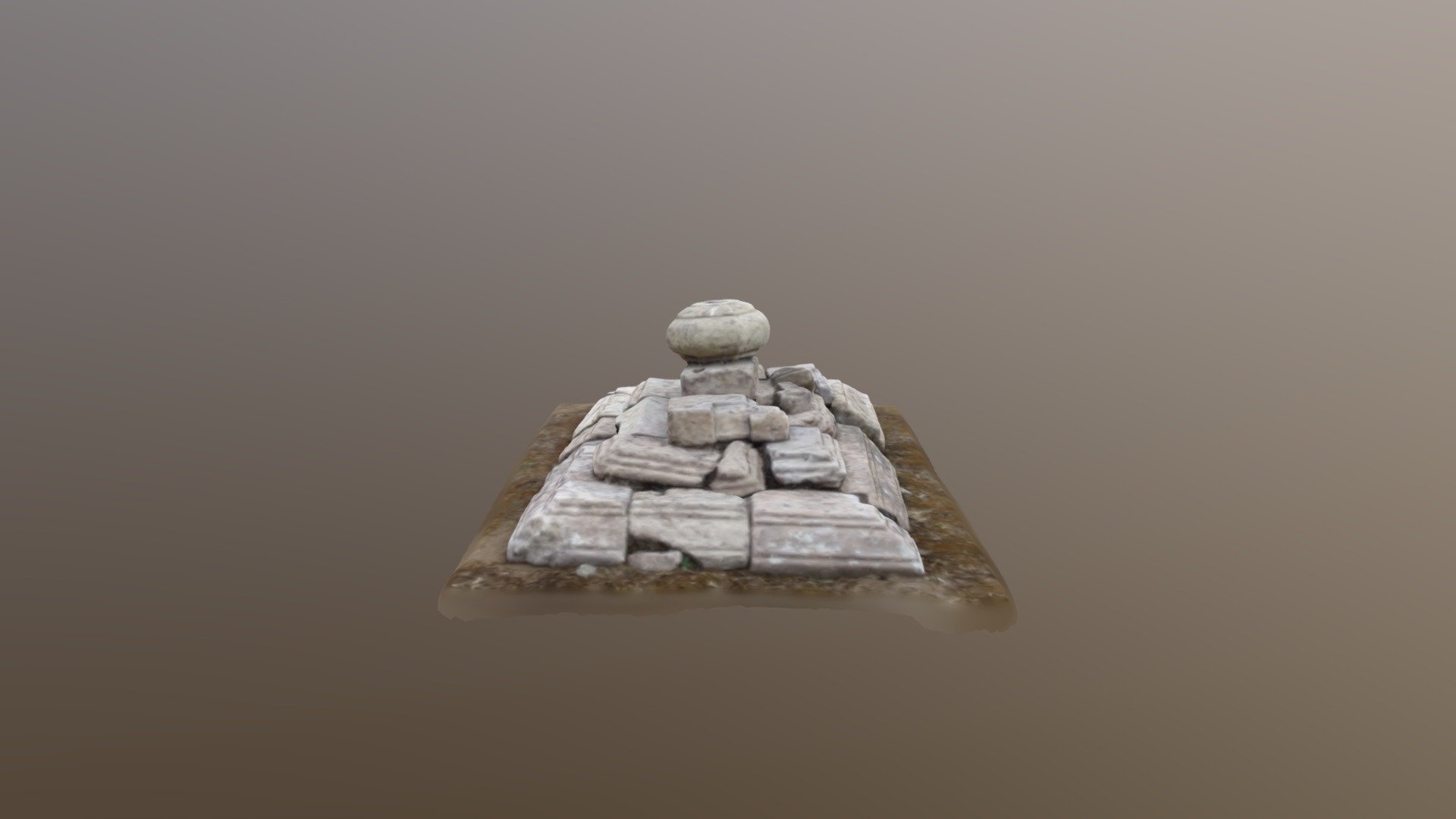 Candi Gedong Songo IV (Shaded Model)