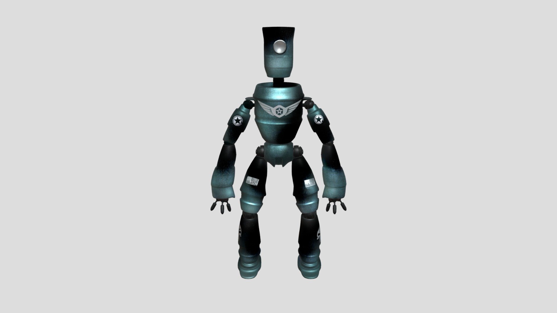 Army rusty Robot