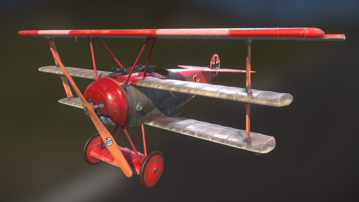 Fokker DR.1 152/17 3D Model