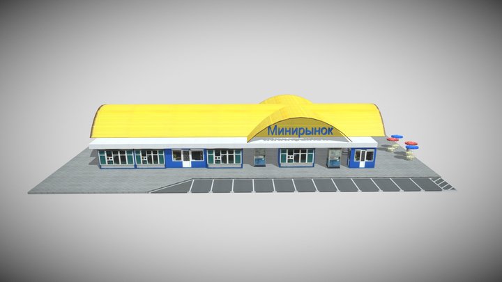 Russian market 3D Model