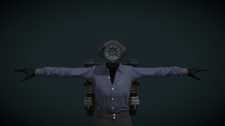 Upgraded CameraWoman 3D Model