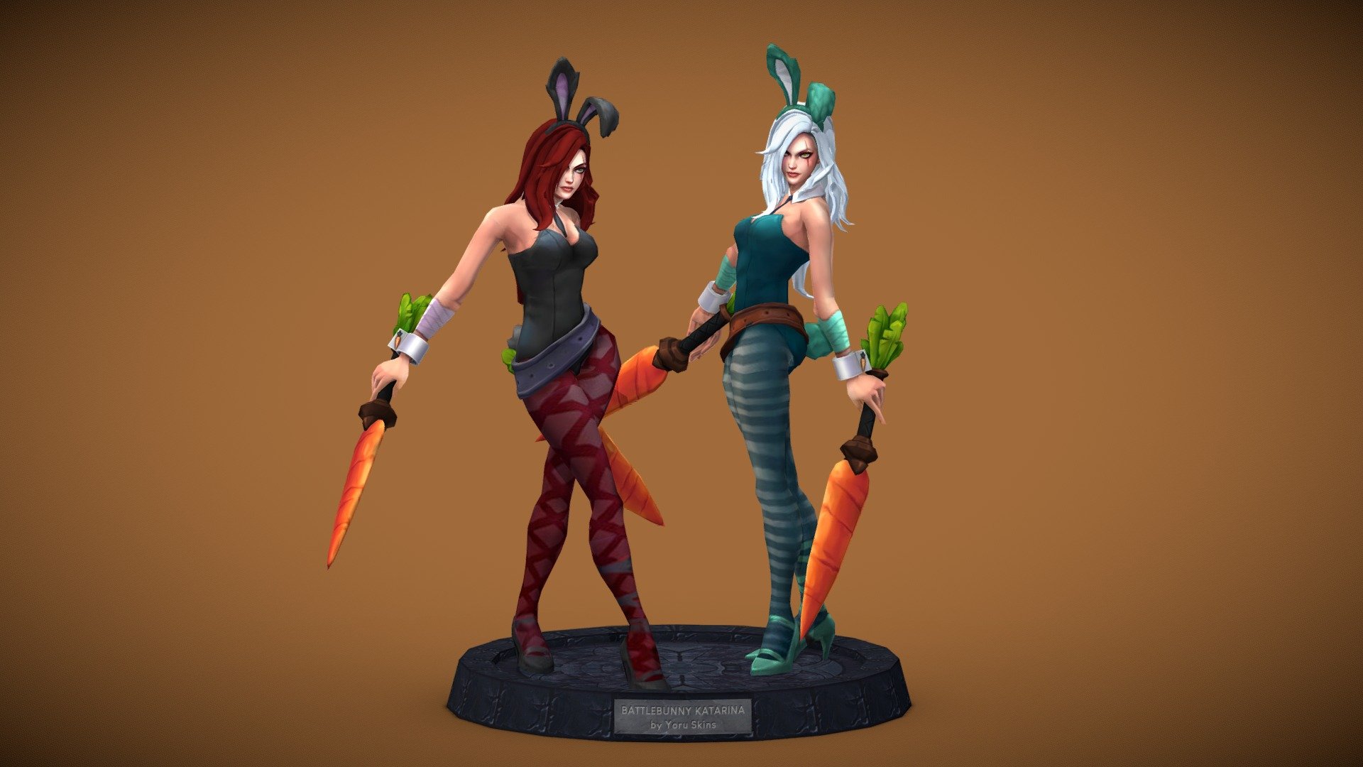 ArtStation - Battlebunny Katarina [League of Legends Custom Skin]