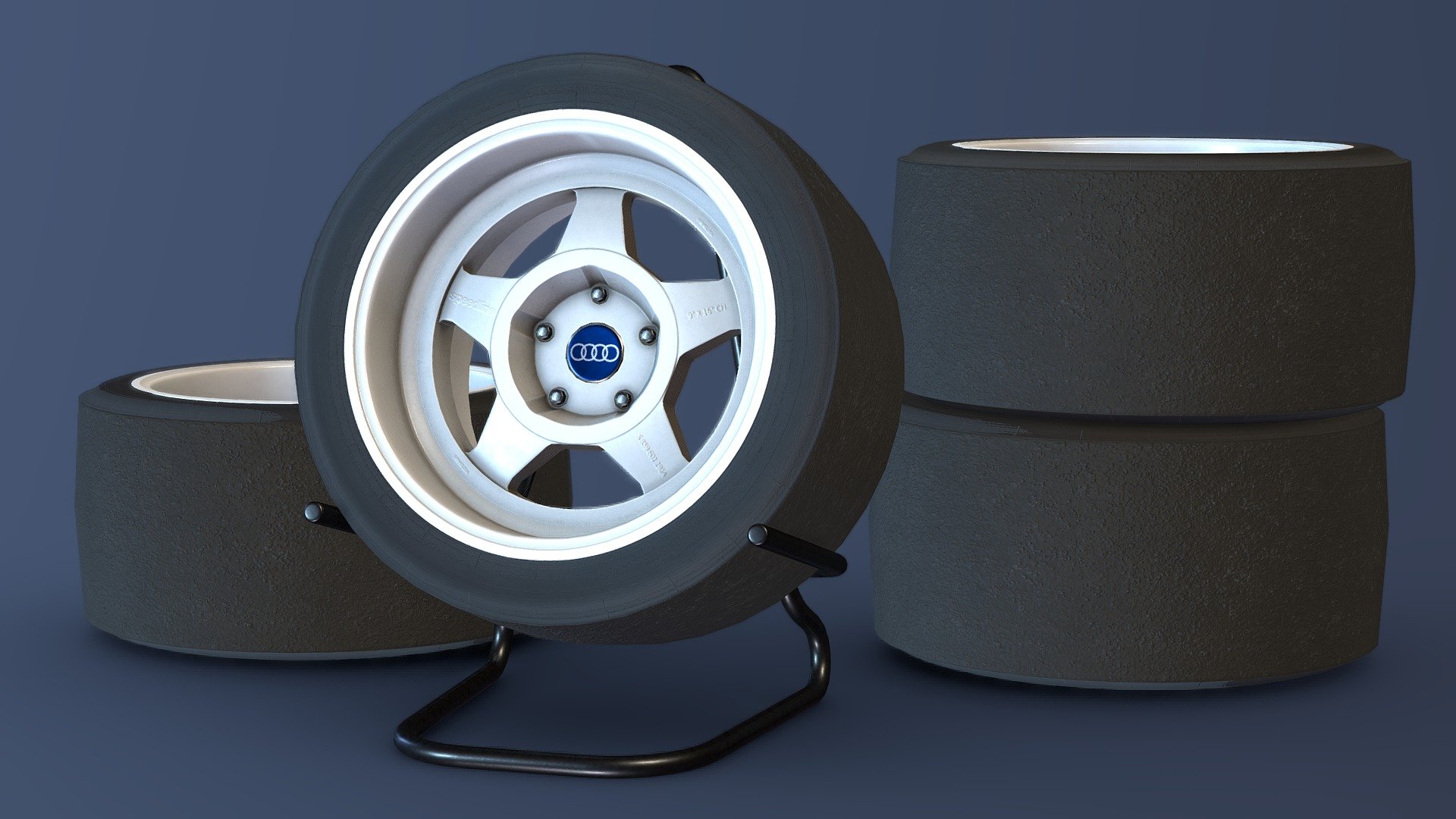 SPEEDLINE Audi Quattro Rally Wheel [UPDATED] - 3D model by Icaro ...