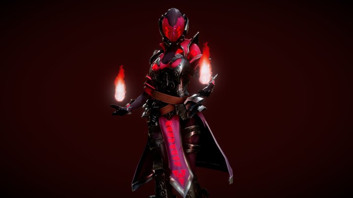 Cyberpunk HellDoom Robot 3D Model