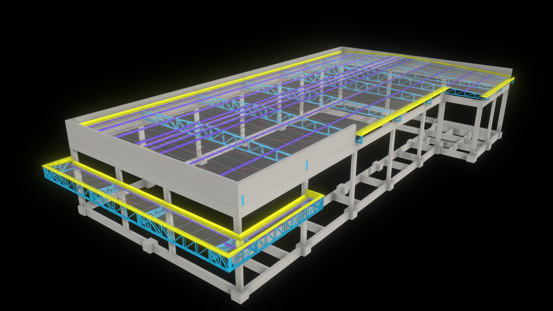 78 - COBERTURA EM ESTRUTURA METÁLICA - 3D model by apoiocad [64391e4 ...