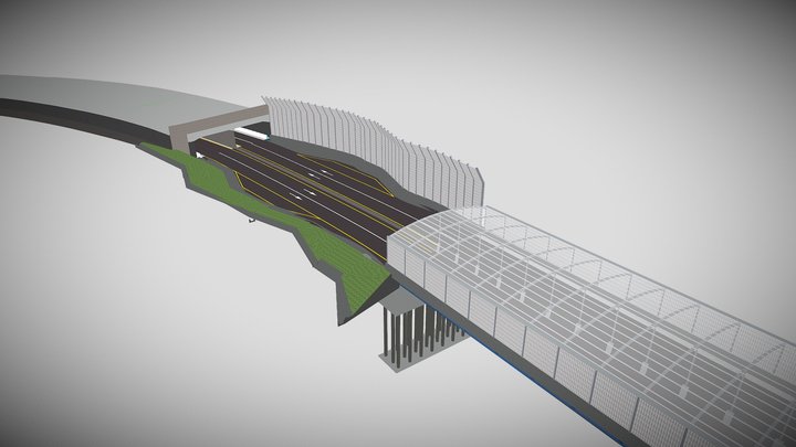 관악로 우회도로 3차원 공간정보 구축 용역 모델링 확인 파일 3D Model