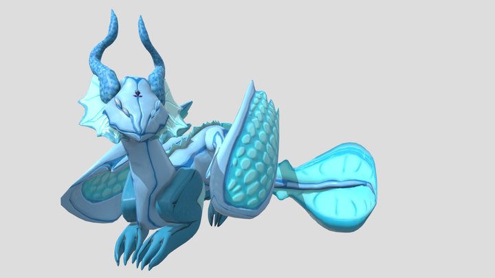 Coral Dragon Smooth DK 2019 3D Model