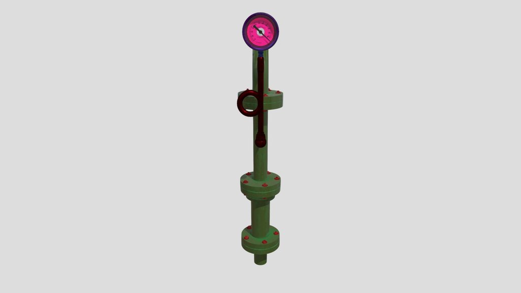 Pipe Fitting With Pressure Gauge