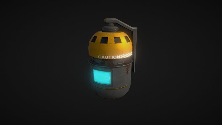 Sci Fi Grenade (Game Ready) 3D Model