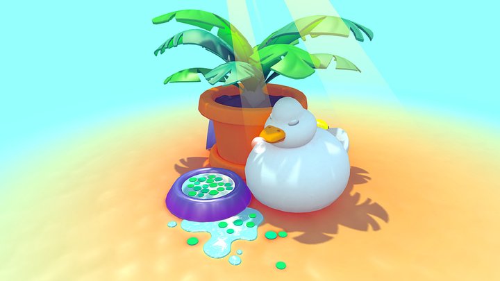 Duck Siesta 3D Model