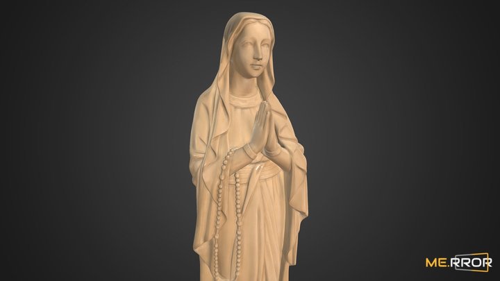 Saint Maria Statue 3D Model
