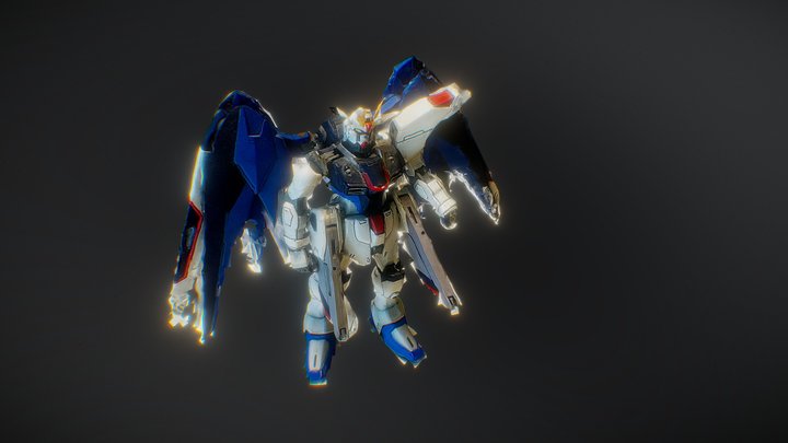 Gundam figure 3D Model