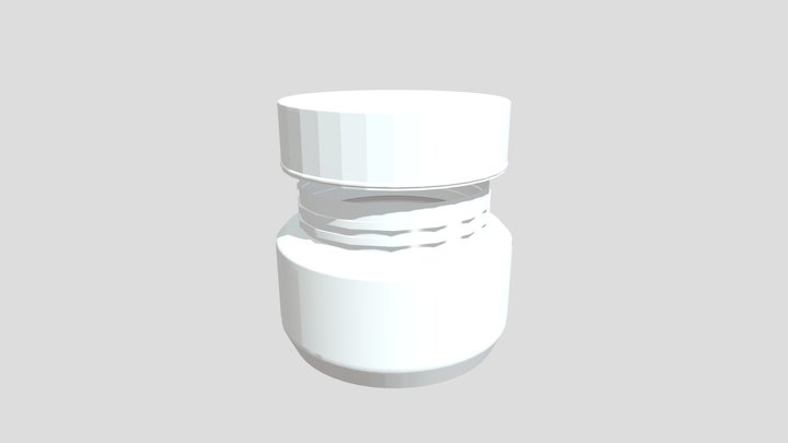 Elegant Hair Product Bottle 3D Model 3D Model